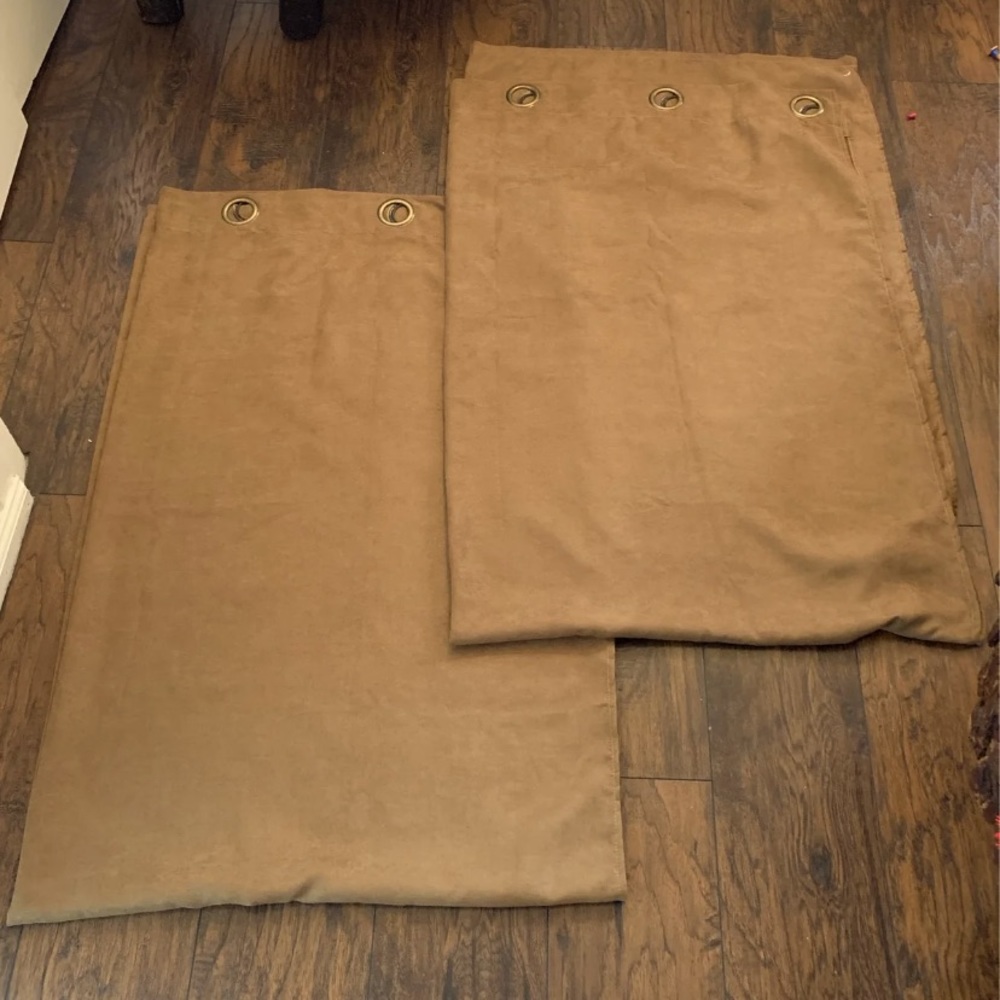 Home decor-brown curtains